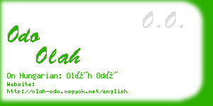odo olah business card